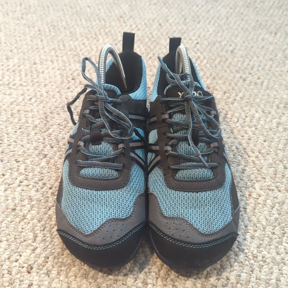 Xero Prio Lightweight Minimalist Barefoot Shoes Womens 8.5 Blue Gray Trail